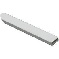 FFA Concept White PVC Rectangular Tube (W)11.6mm (L)1m