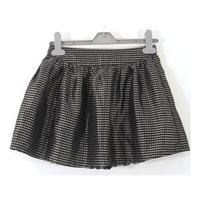 F&F Age 5_6 Years gingham checked Ra Ra skirt in Black and Silver Grey*