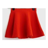 F&F Age 10-11 Years Pillar Box Red Textured Skater Skirt*