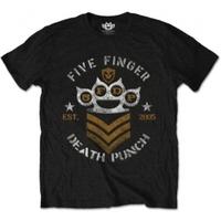 FFDP Chevron Mens Black T Shirt: XXL