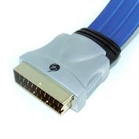 Fisual Super Pearl Ingot Flat Scart Cable 3m