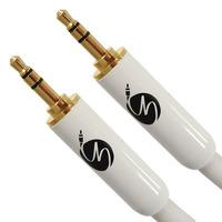 fisual s flex white 35mm jack to jack cable