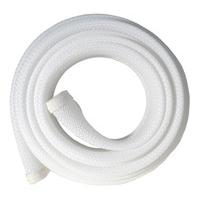 Fisual Expandable Zip Up Cable Tidy White 1m