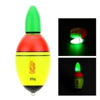 Fishing Float EVA Electronic Light Bobber with 2 Button Cells Fishing Tackle