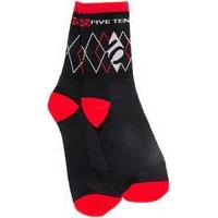 Five Ten Argyle Sock Black/Red