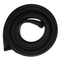 Fisual Expandable Zip Up Cable Tidy Black 1m