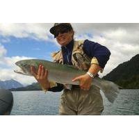 fishing day trip on lake yelcho