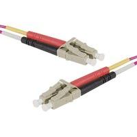 Fiber Duplex Patch Cord OM3 50/125 LC/LC LSZH Purple- 1m