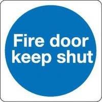 Fire Door Keep Shut 100x100mm S/a Km14as - 5 Pack