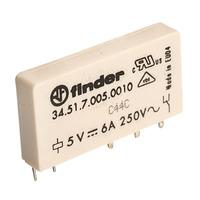 Finder 34.51.7.005.0010 5V Relay (UltraSlim) SPDT 6A 34.51