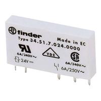 Finder 34.51.7.060.0010 Ultra Slim PCB Relay EMR 60VDC SPDT-CO