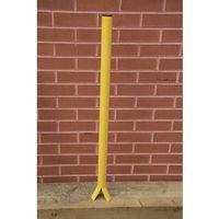 fixed boundary post yellow grout in