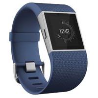 fitbit surge super watch small blue