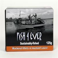 Fish4Ever Mackerel Fillets in Mustard Sa 125g