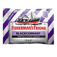 Fisherman\'s Friend Blackcurrant Menthol Flavour Lozenges 25mg