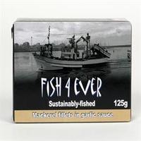 Fish4Ever Mackerel Fillets in Garlic Sau 125g