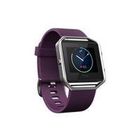 fitbit blaze plum stainless steel large