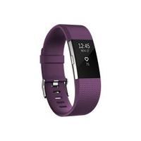Fitbit Charge 2, Plum / Stainless Steel - Large