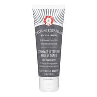 first aid beauty cleansing body polish with active charcoal 170g