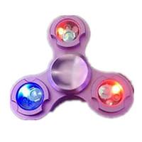 Fidget Spinner Hand Spinner Toys Tri-Spinner Metal EDCLED light Stress and Anxiety Relief Office Desk Toys Relieves ADD, ADHD, Anxiety, 