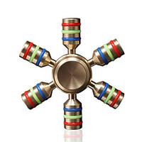 Fidget Spinner Hand Spinner Toys Six Spinner Brass EDCStress and Anxiety Relief Office Desk Toys Relieves ADD, ADHD, Anxiety, Autism for