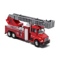 Fire Engine Vehicle Pull Back Vehicles Car Toys 1:60 Metal Plastic Red Model Building Toy