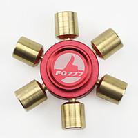 Fidget Spinner Hand Spinner Toys Six Spinner Metal Brass EDCRelieves ADD, ADHD, Anxiety, Autism for Killing Time Focus Toy Stress and