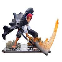 figure zero battle red hair pirates shanks anime action figures model  ...