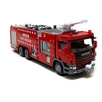 Fire Engine Vehicle Pull Back Vehicles Car Toys 1:10 Metal Red Model Building Toy