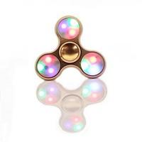 Fidget Spinner Hand Spinner Toys Triangle Metal EDCLED light Stress and Anxiety Relief Office Desk Toys Relieves ADD, ADHD, Anxiety, 
