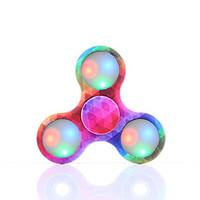 Fidget Spinner LED Hand Spinner Toys Ring Spinner ABS EDCStress and Anxiety Relief Office Desk Toys for Killing Time Focus Toy Relieves ADD, 