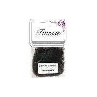 finesse hairnets dark brown