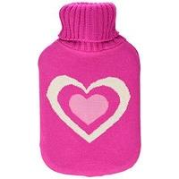 Finesse Motif Knitted Covered Hot Water Bottle