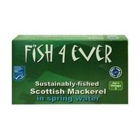 fish 4 ever mackerel in spring water 125g 1 x 125g