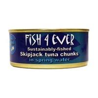 fish 4 ever skipjack tuna chunks in spring 160g 1 x 160g