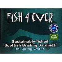 Fish 4 Ever Sardines in Spring Water 125g (1 x 105g)
