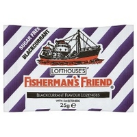 Fishermans Friend Blackcurrant Flavour Lozenges with Sweeteners 25g
