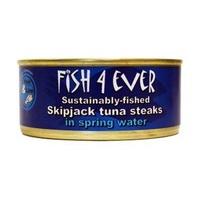Fish 4 Ever Tuna Steaks in Spring Water 160g (1 x 160g)
