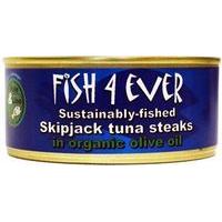 Fish 4 Ever Tuna steaks in Olive Oil 160g (1 x 160g)