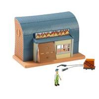 fireman sam playset with figure mikes workshop
