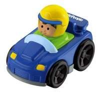 Fisher Price Little People Wheelies (dark Blue Sports Car Boy) (dfp14)