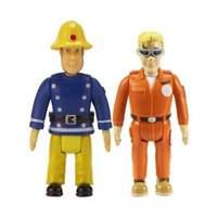 Fireman Sam Action Figures 2 Pack - Sam and Tom with Glasses