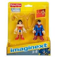 Fisher Price Imaginext Toy DC Super Friends Wonder Woman and Superman Action Figure