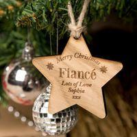 Fiancé Wooden Christmas Star