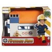 fireman sam adventure playset with figure boathouse