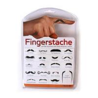 Fingerstache Mustache Finger Tattoo