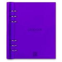 filofax clipbook translucent notebook purple