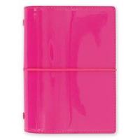 Filofax Domino Patent Pocket Organiser Hot Pink