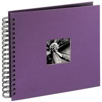 fine art spiralbound album 28x24 cm 50 black pages purple