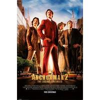 Film Maxi Poster Featuring Ron Burgundy And The Cast Of Anchorman 2 61x91.5cm